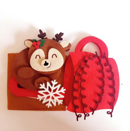 Rena na Xícara - Pingente de Natal com Recheio