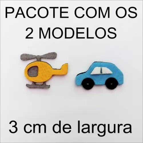 HELICÓPTERO E CARRINHO 3 CM