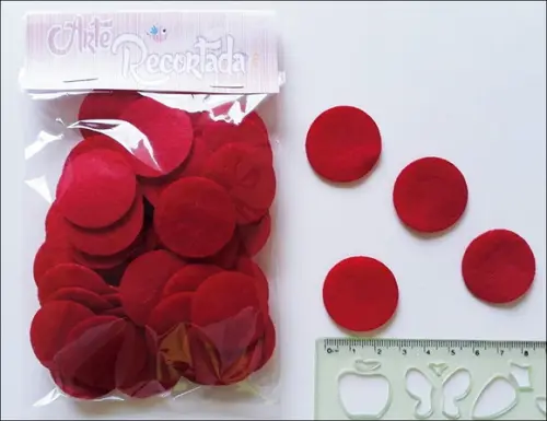CÍRCULO VERMELHO 2,5 cm