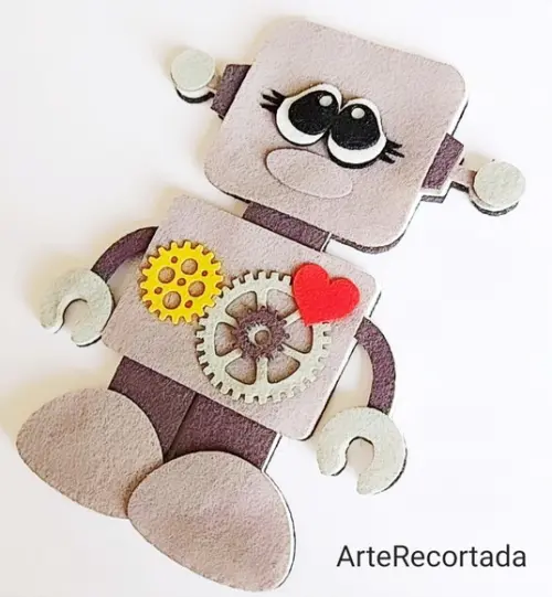 Robô - Recorte à Laser 15 cm - 2 Peças