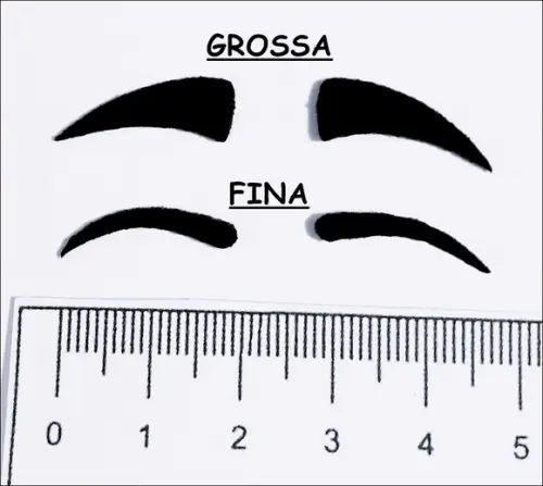 SOBRANCELHAS 2 cm RECORTE A LASER