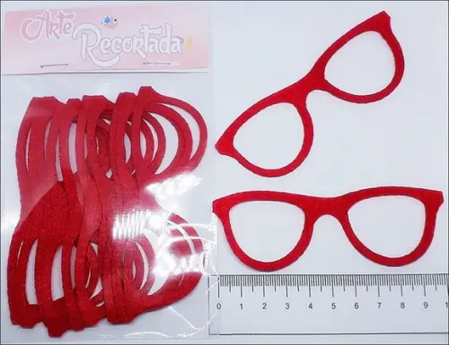 Óculos 10 cm Recorte a Laser - Escolha a Cor