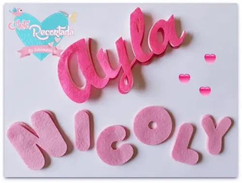 LETRAS 11 ou 12 CM 3 letras