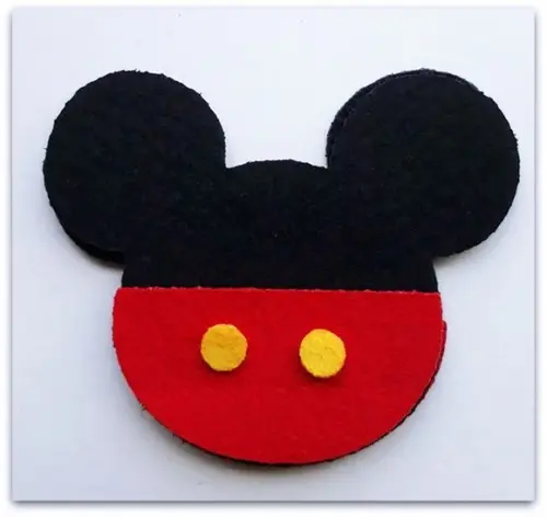 Recorte a Laser Mickey P Chaveiro - 5 Unidades