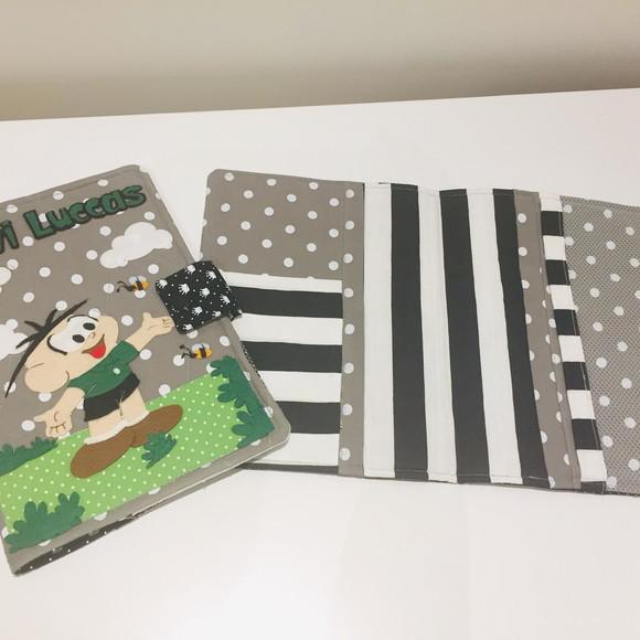 Capa caderneta de vacinação Cebolinha