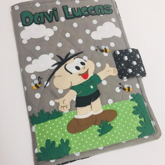 Capa caderneta de vacinação Cebolinha