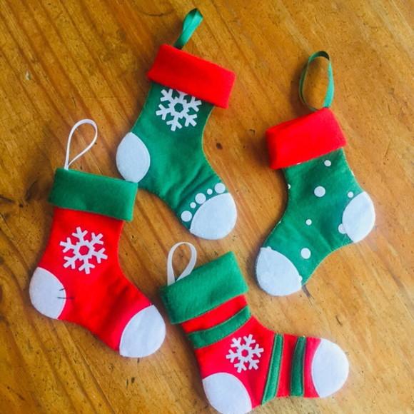 Kit 4 botinhas de natal