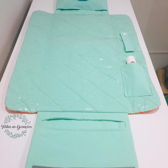 Kit Trocador portátil e porta caderneta de vacina raposa