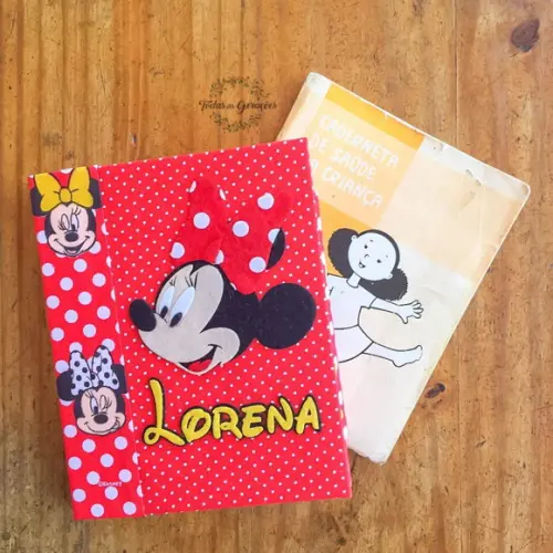 Capa caderneta de vacinação Minnie