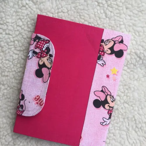 Capa caderneta de vacinação Minnie Rosa
