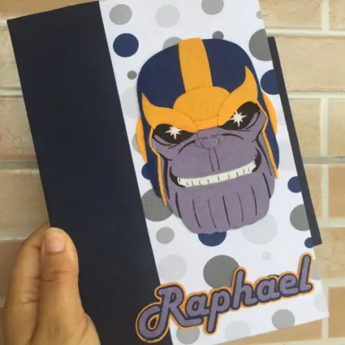 Capa caderneta de vacinação Thanos