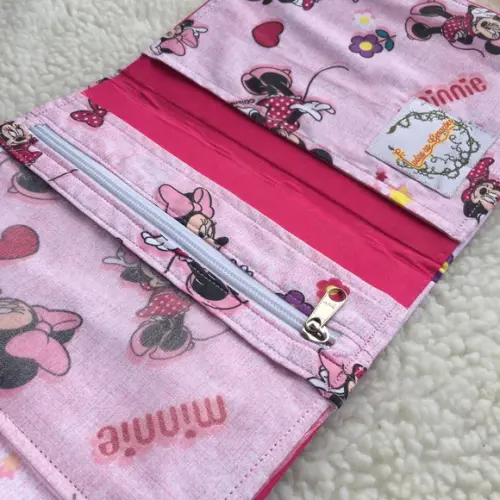 Capa caderneta de vacinação Minnie Rosa