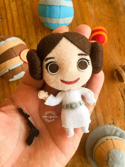 Enfeite de Arvore de Natal Princesa Leia 10