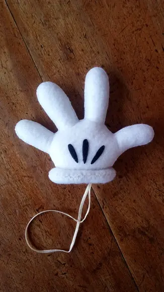 Enfeite de Natal Luva Mickey