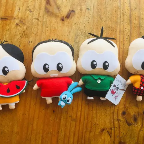 Kit 4 bonecos turma da Mônica