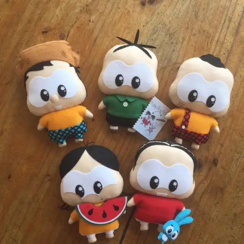 Kit 5 bonecos turma da Mônica