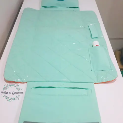 Kit Trocador portátil e porta caderneta de vacina raposa