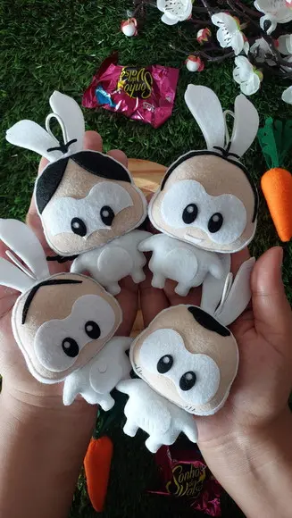 Pingentes de Páscoa Turma da Mônica