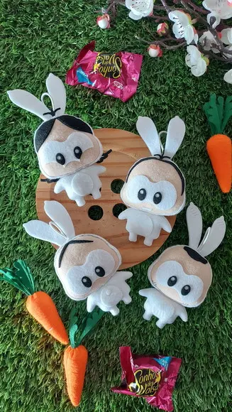 Pingentes de Páscoa Turma da Mônica