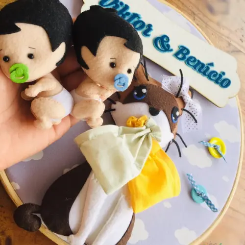 Porta Maternidade Gêmeos