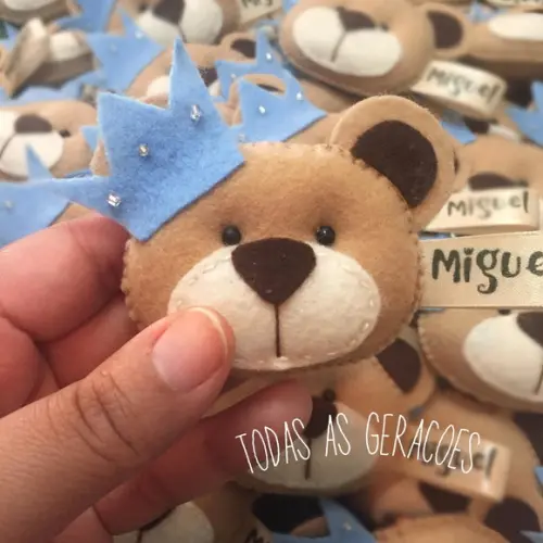 Urso rei lembrancinha