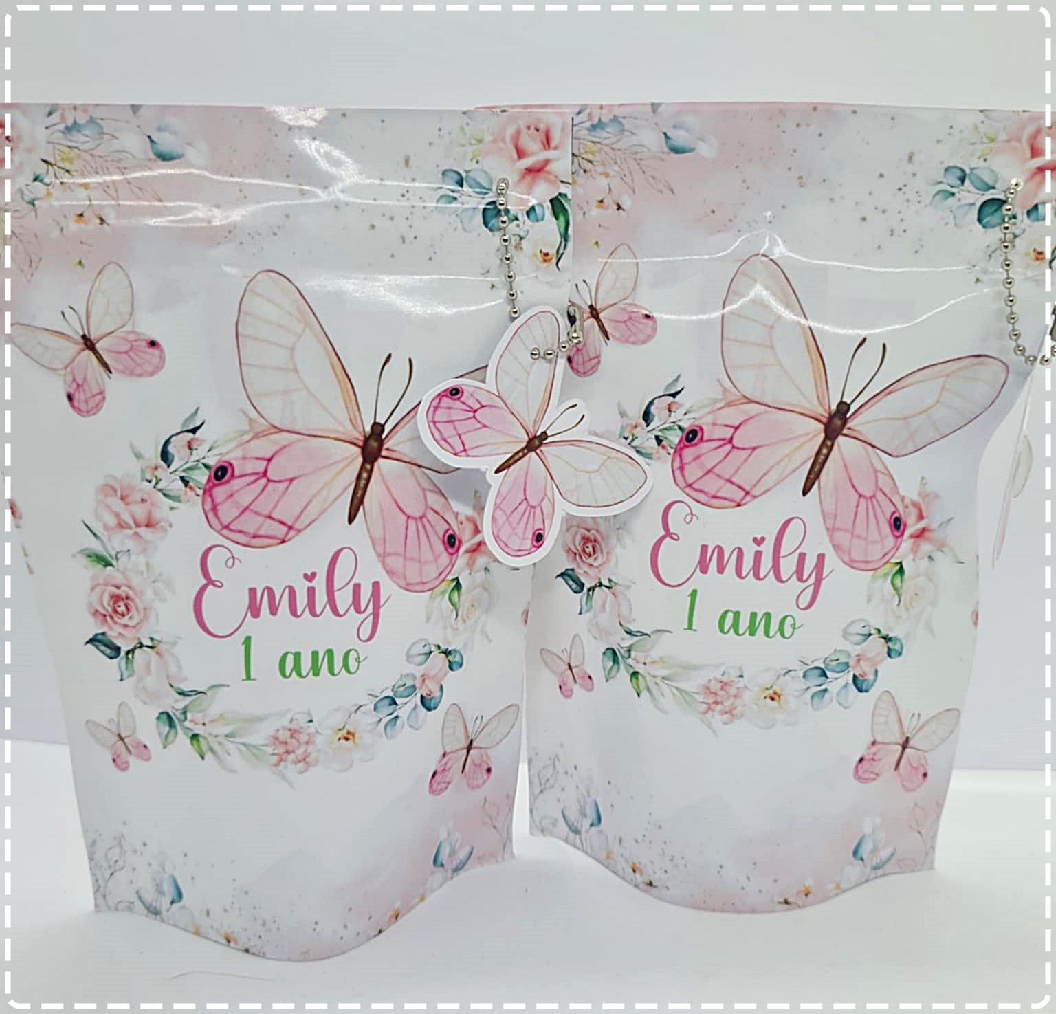 Saquinhos Fini Jardim das Borboletas - Embalagens Personalizávei