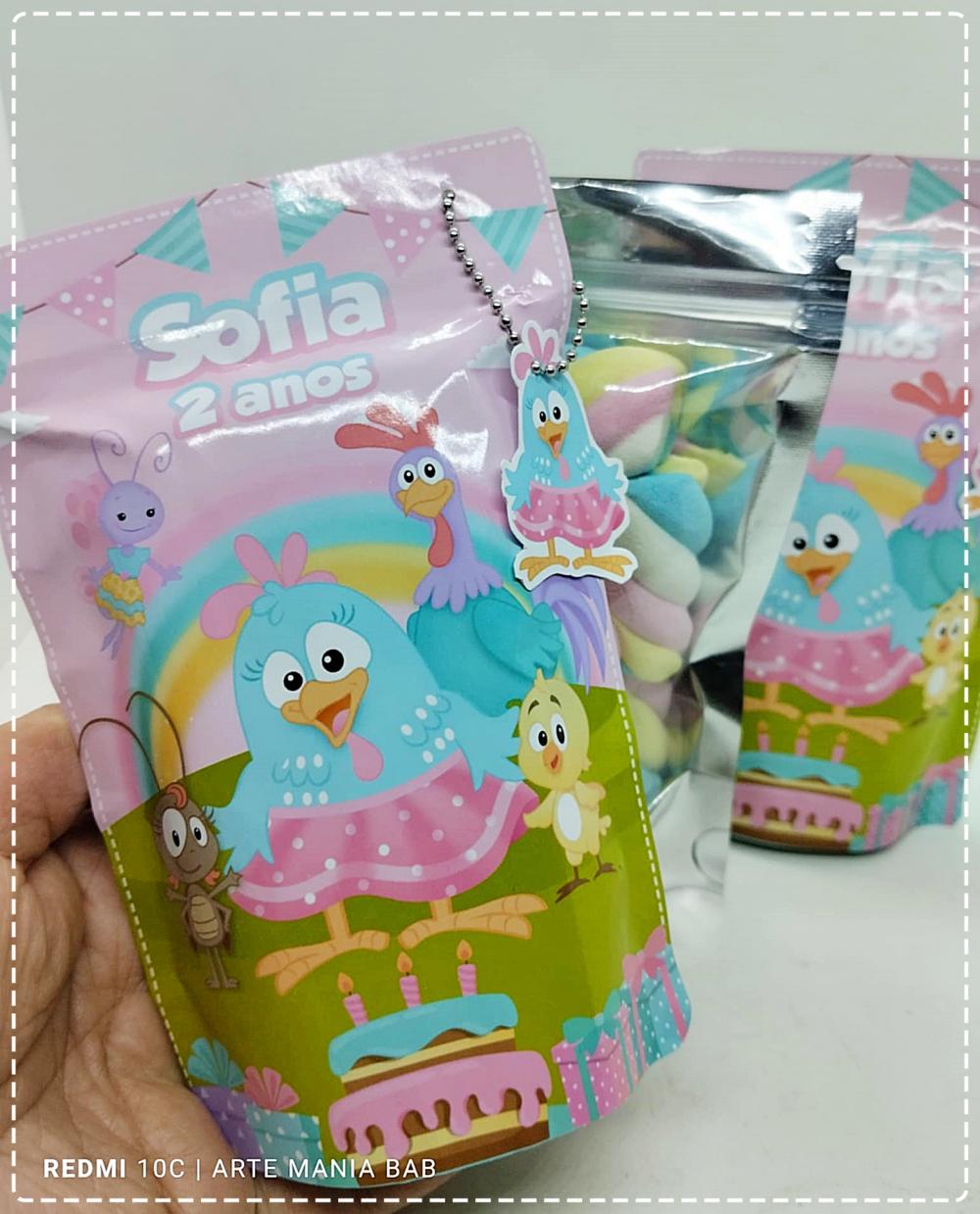 Saquinho fini galinha pintadinha