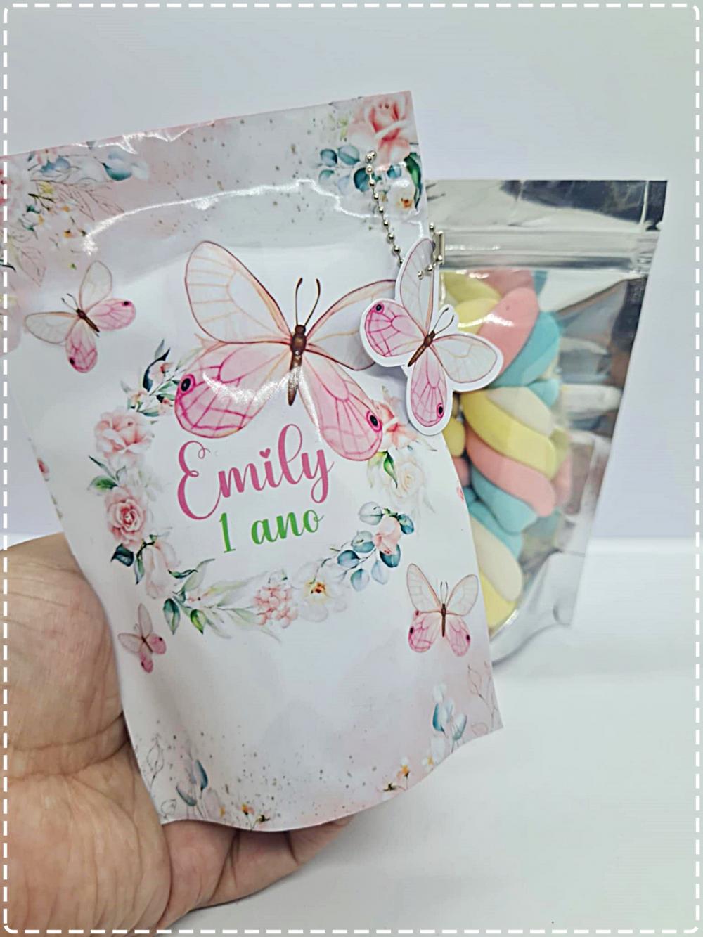 Saquinhos Fini Jardim das Borboletas - Embalagens Personalizávei