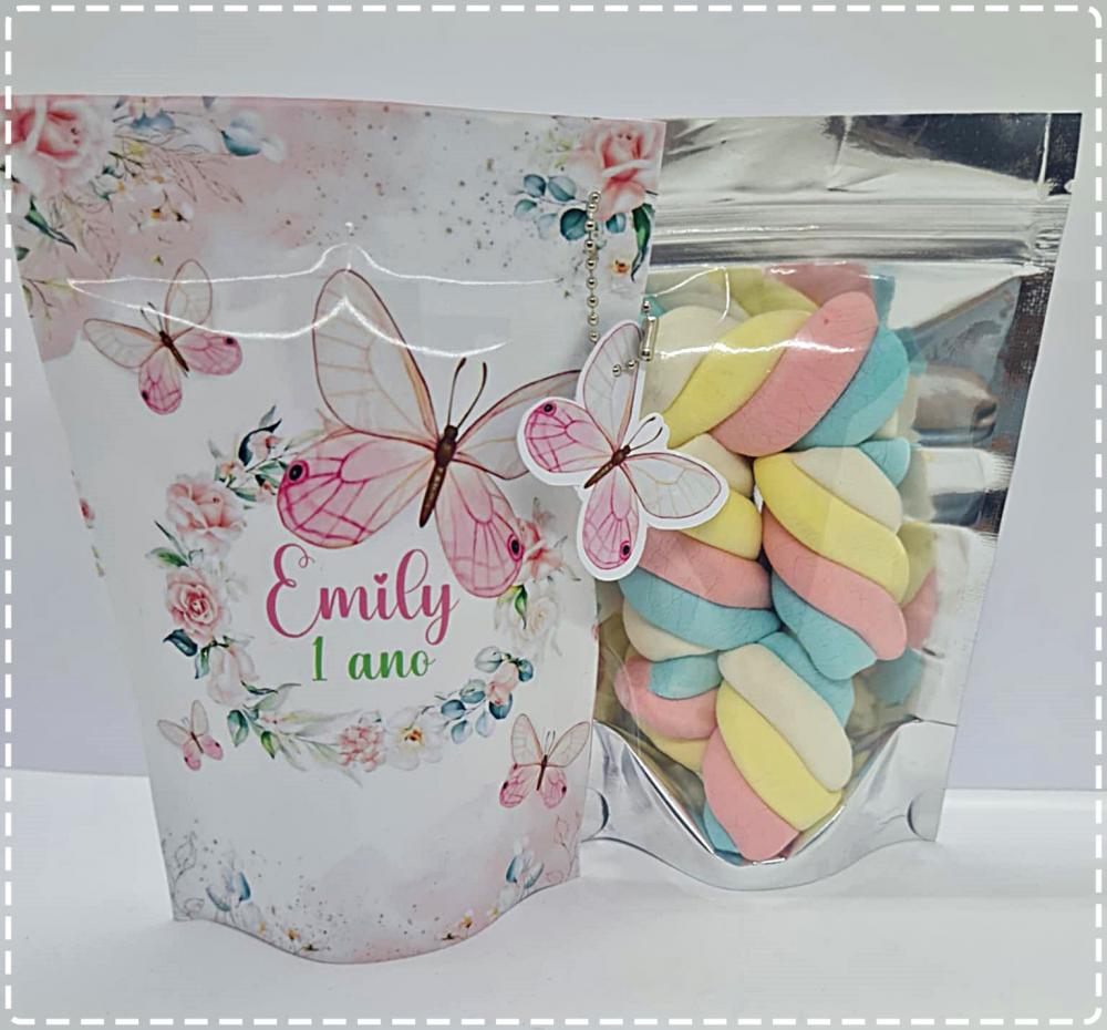 Saquinhos Fini Jardim das Borboletas - Embalagens Personalizávei