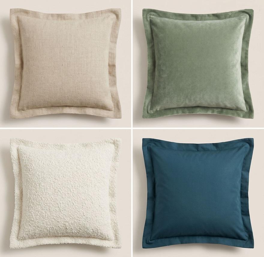 capas de almofadas - modelo com abas - 50x50