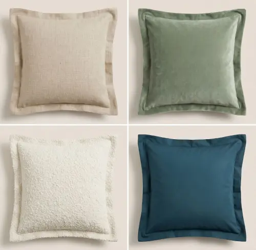 capas de almofadas - modelo com abas - 50x50