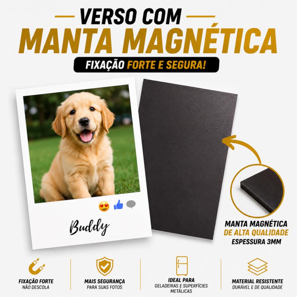 Imãs Personalizados Com Foto 10x7cm 6 Unidades Laminadas