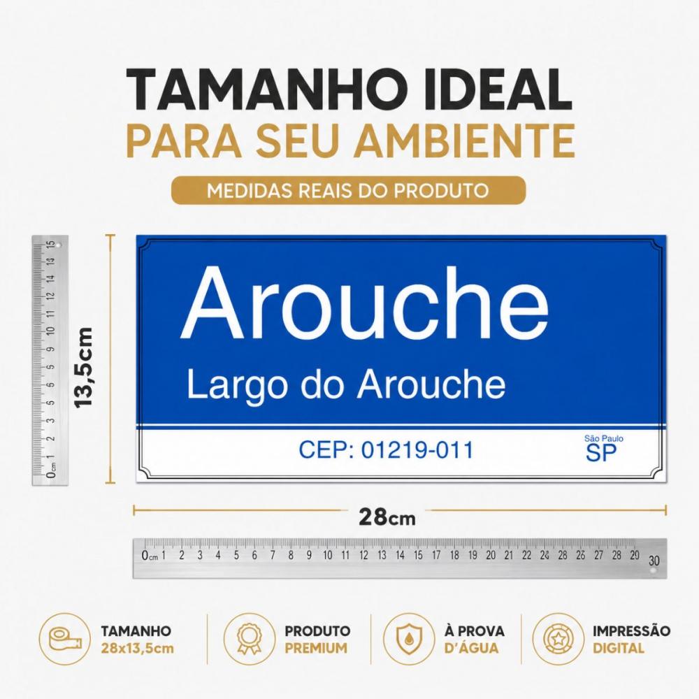 Placa decorativa Largo do Arouche