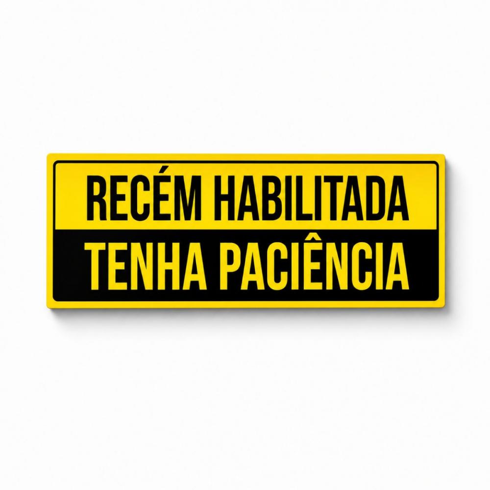 Imã Motorista Recém Habilitada Tenha Paciência