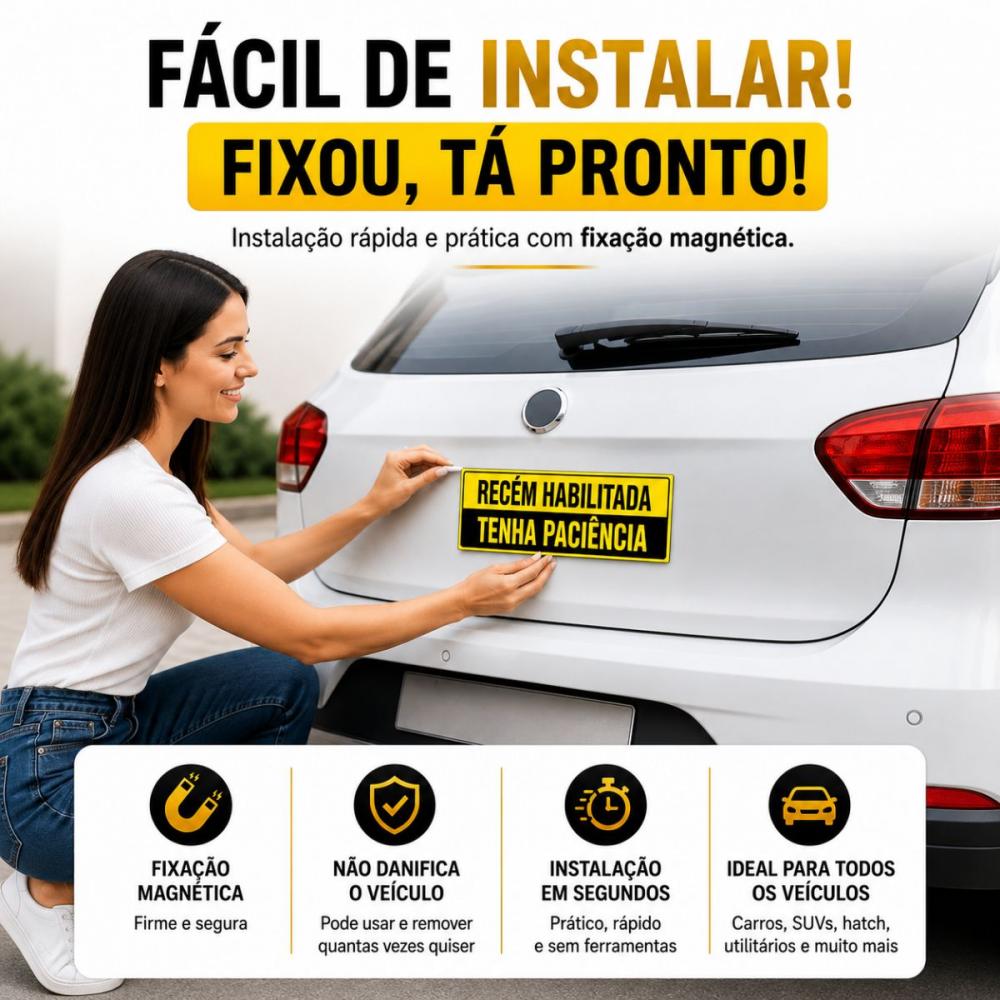 Imã Motorista Recém Habilitada Tenha Paciência
