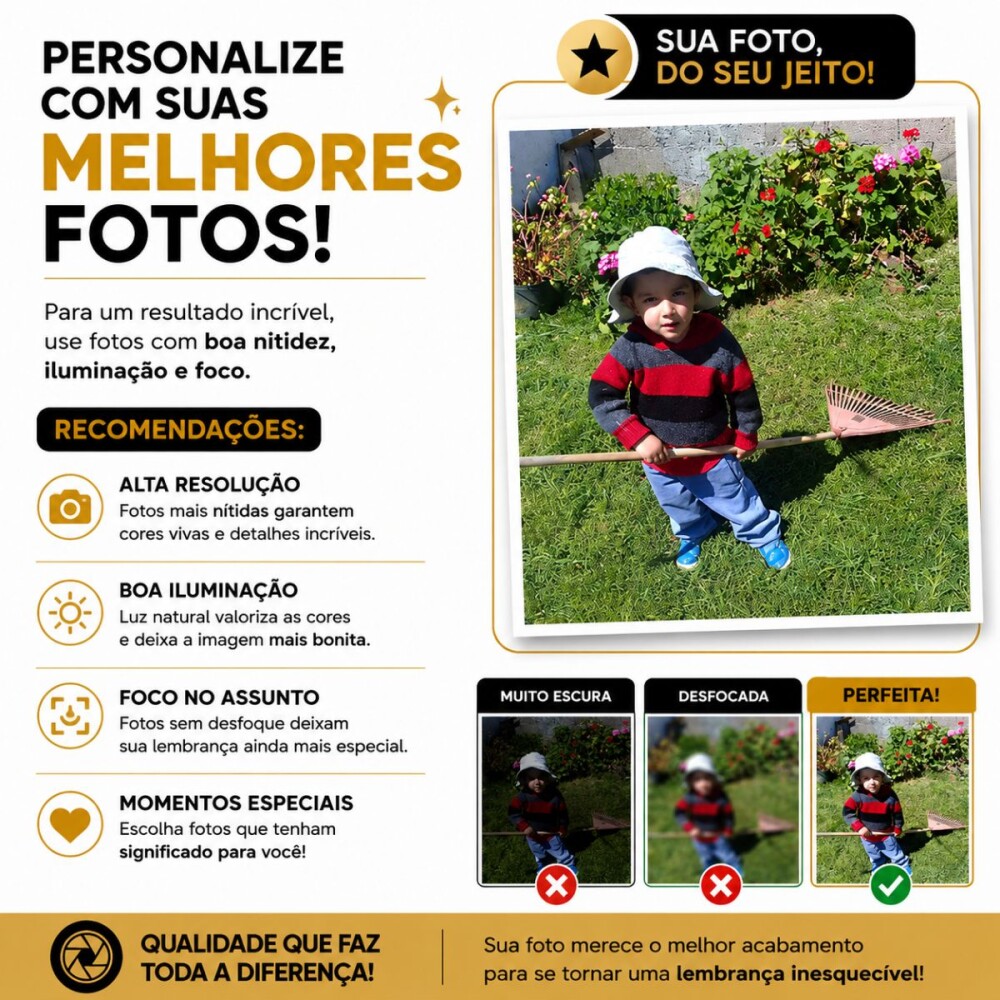Imãs Personalizados Com Foto 10x9cm 6 Unidades Laminadas