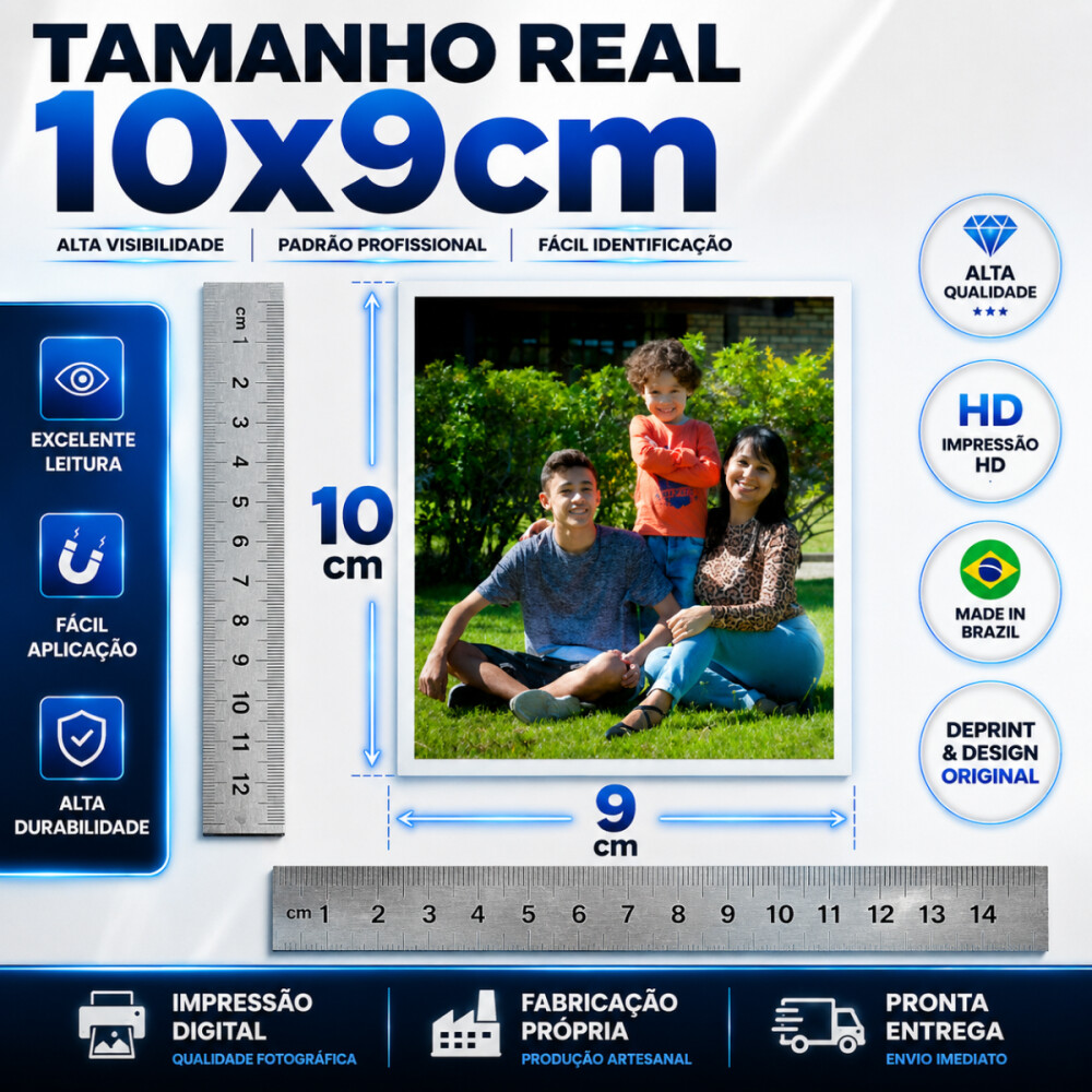 30 Foto Imãs Personalizados Foto 10x9cm Laminado