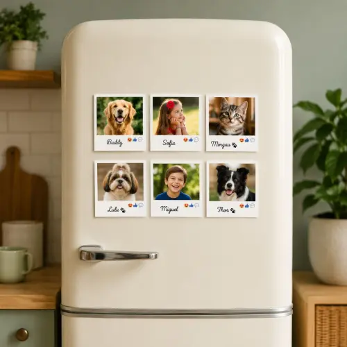 Imãs Personalizados Com Foto 10x7cm 6 Unidades Laminadas