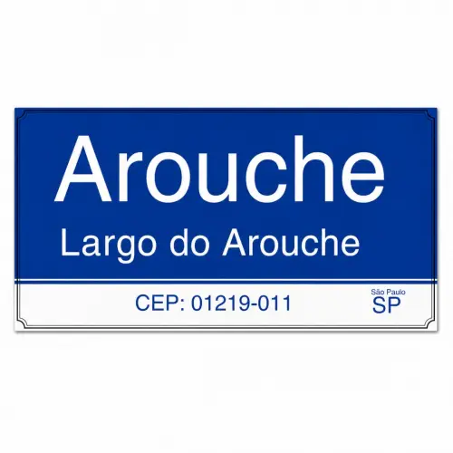 Placa decorativa Largo do Arouche