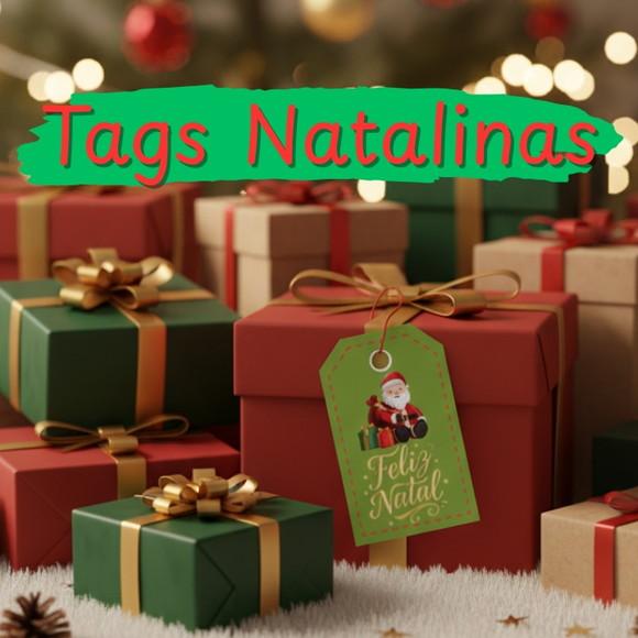 Arquivo Digital - Tag Feliz Natal para Imprimir Cod 003