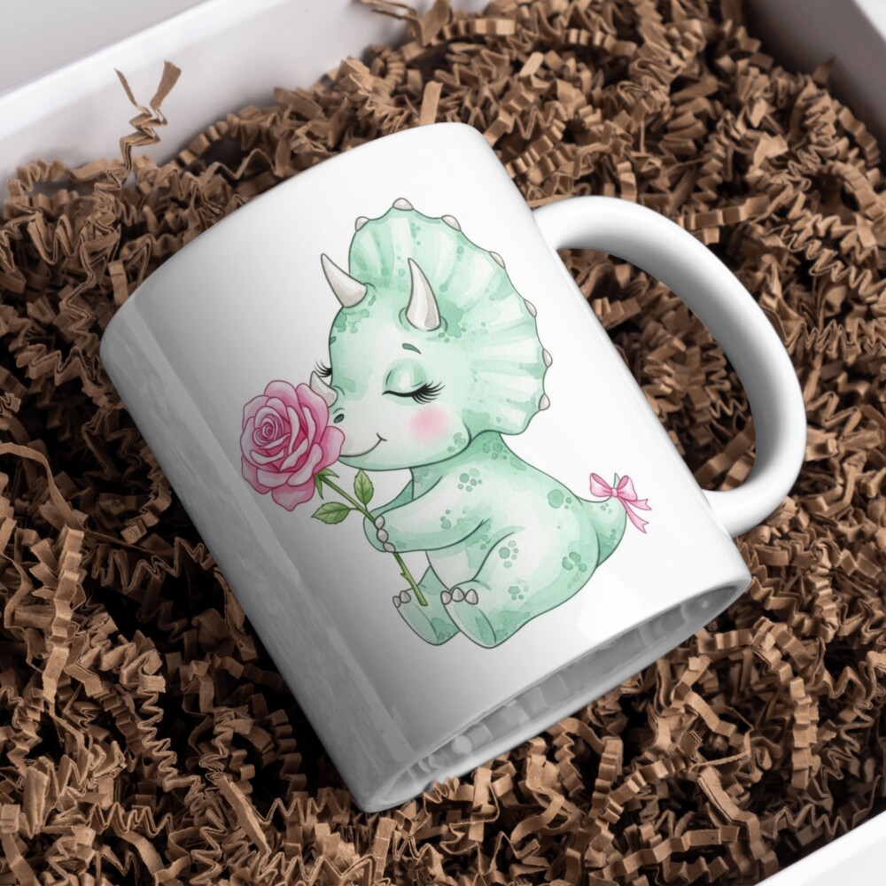 Kit Digital Dinossauros Baby Aquarela – 65 Elementos PNG