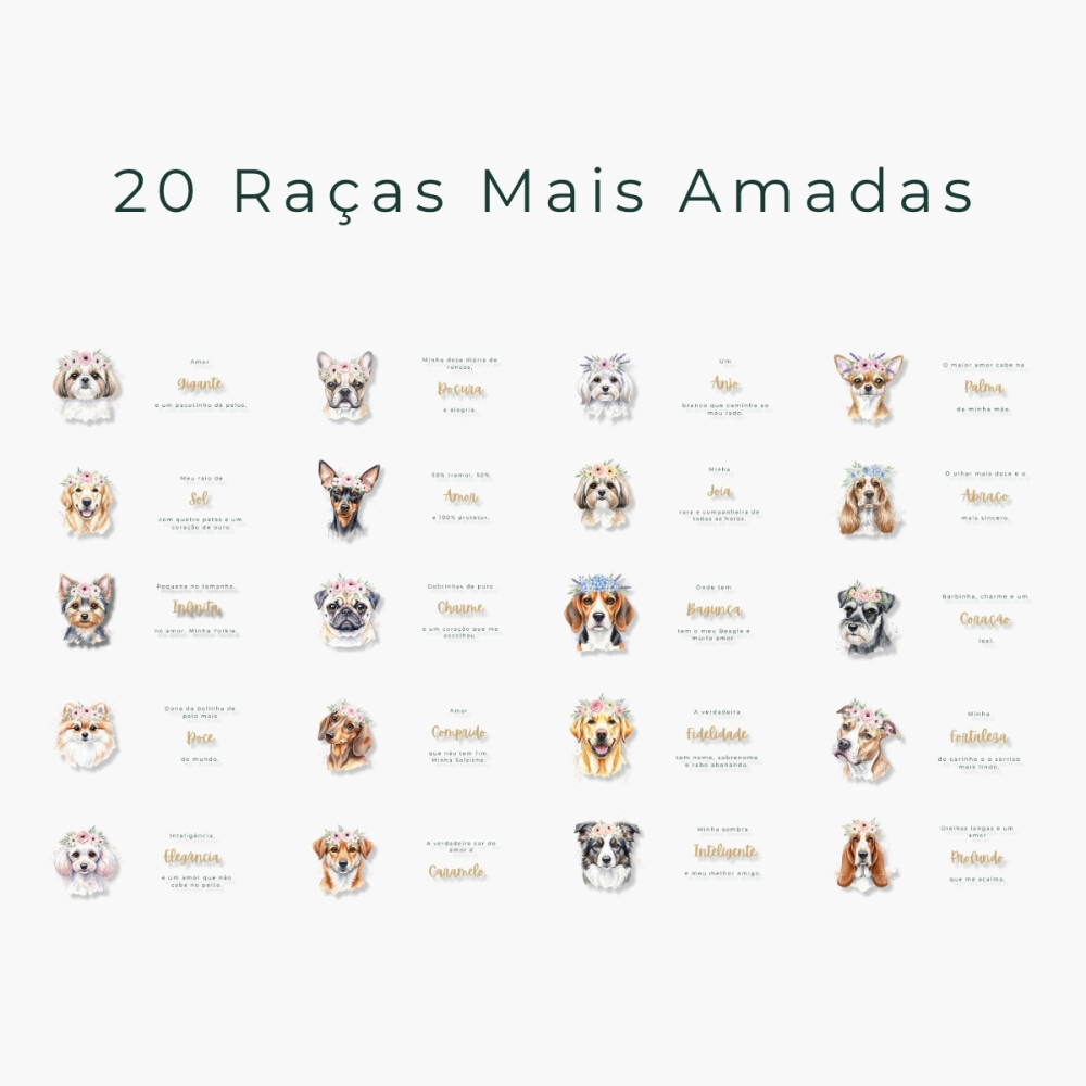 Artes para Canecas Mãe de Cachorro – Kit Digital 20 PNGs