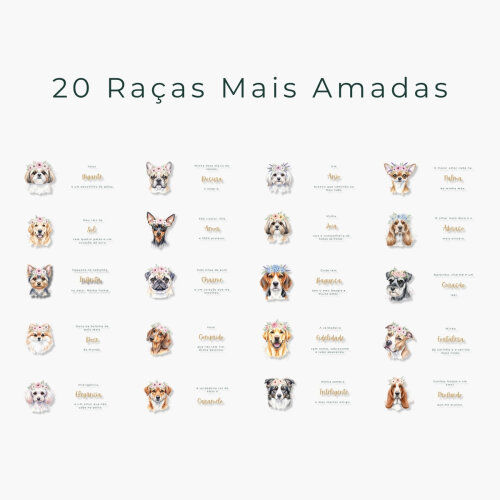 Artes para Canecas Mãe de Cachorro – Kit Digital 20 PNGs