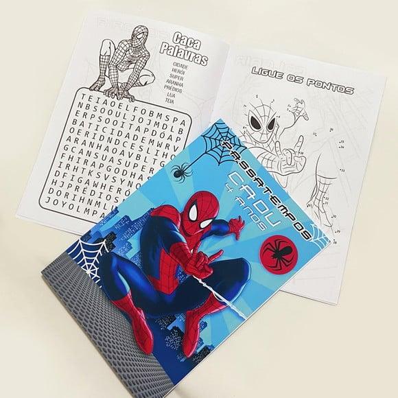 Livrinho de Passatempos Tema Homem Aranha