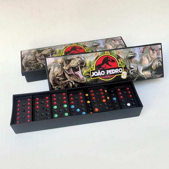 Dominó Personalizado Dinossauros Jurassic Park