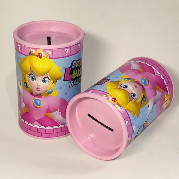 Cofrinho Princesa Peach - Rosa Bebê