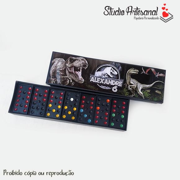 Jogo de Dominó Dinossauros Jurassic Park