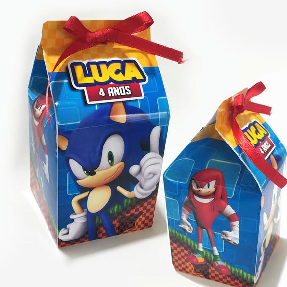 Caixinha Milk Tema Sonic
