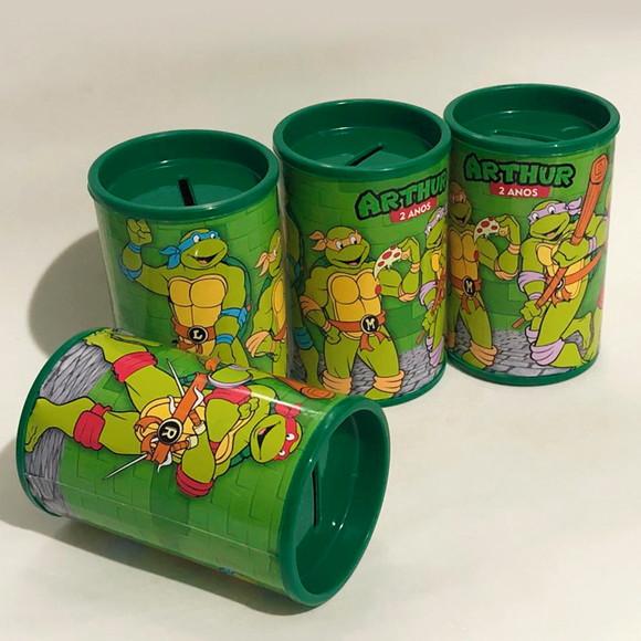 Cofrinho Personalizado Tema Tartarugas Ninja