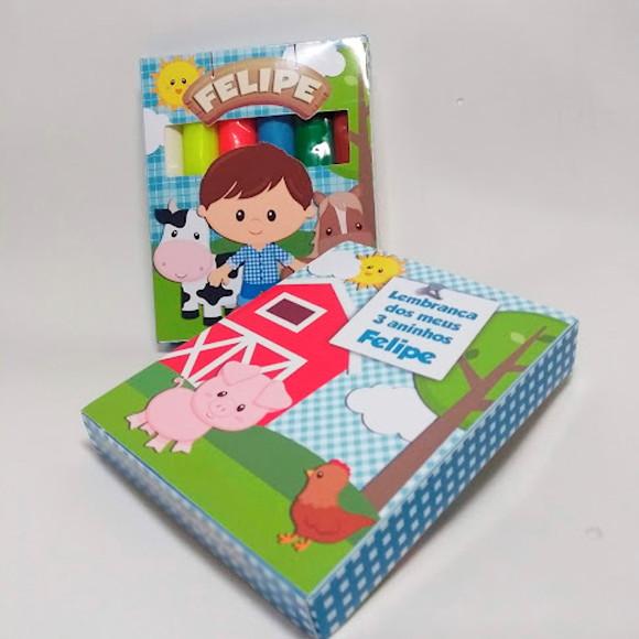 Massinha de Modelar Personalizada Tema Fazendinha